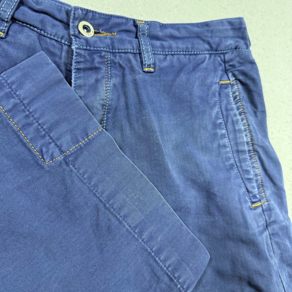 Paper Denim & Cloth Mens Indigo Blue Cotton Chino Shorts Size 30